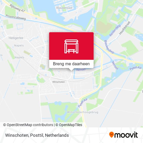 Winschoten, Posttil kaart