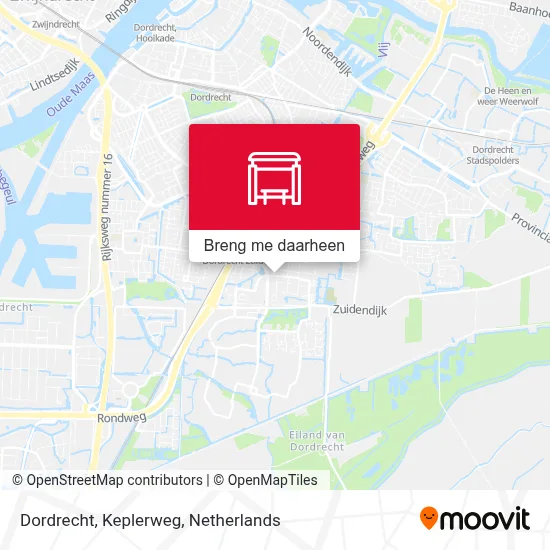 Dordrecht, Keplerweg kaart