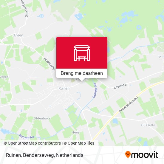 Ruinen, Benderseweg kaart