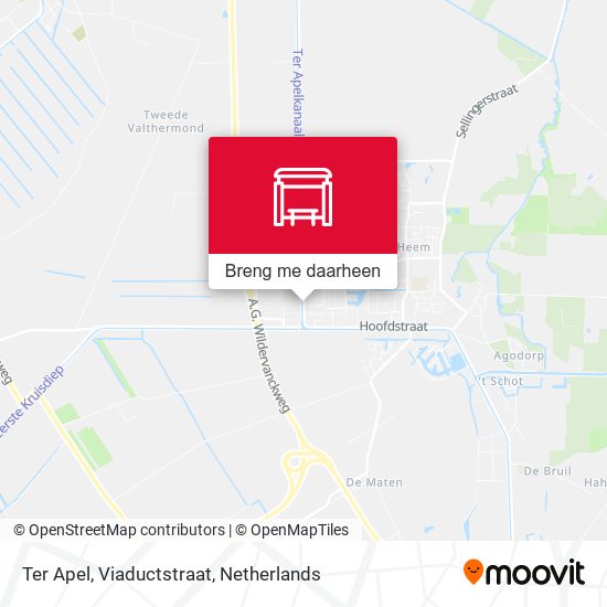 Ter Apel, Viaductstraat kaart