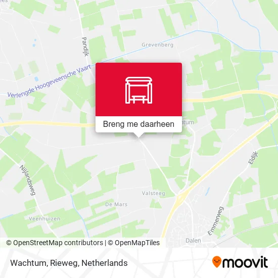 Wachtum, Rieweg kaart
