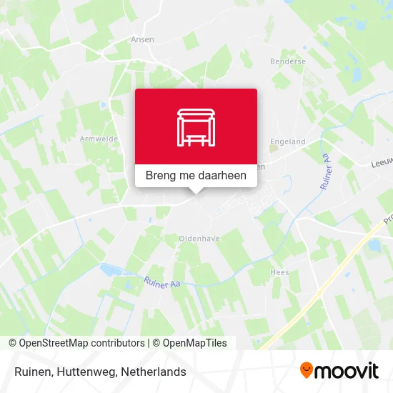 Ruinen, Huttenweg kaart