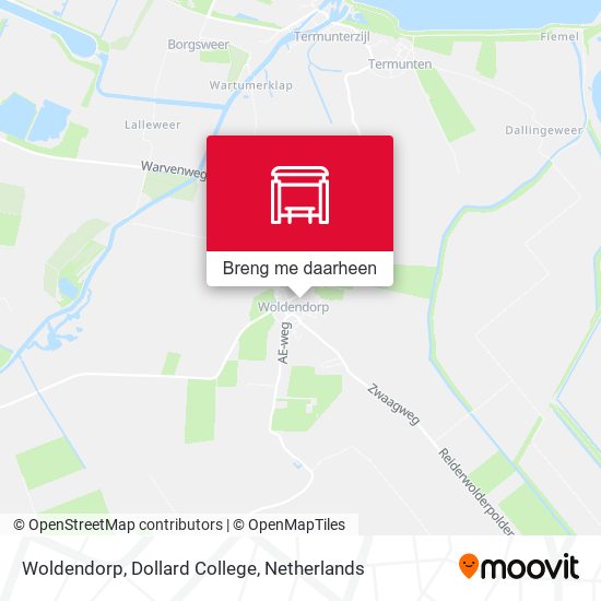 Woldendorp, Dollard College kaart