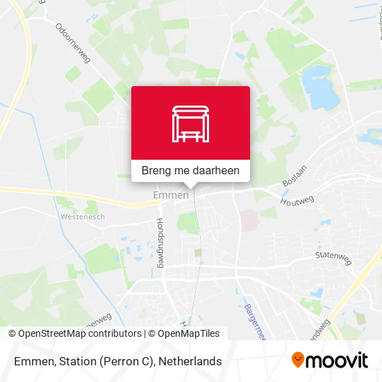 Emmen, Station (Perron C) kaart