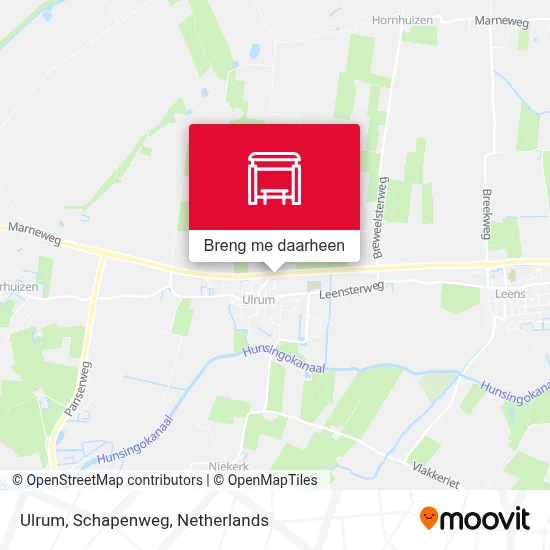 Ulrum, Schapenweg kaart