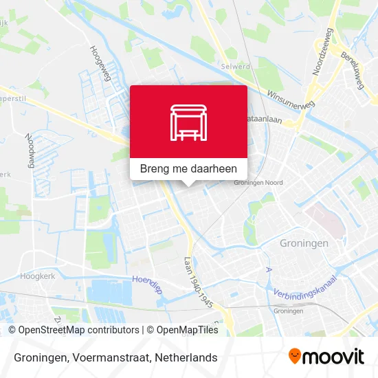 Groningen, Voermanstraat kaart