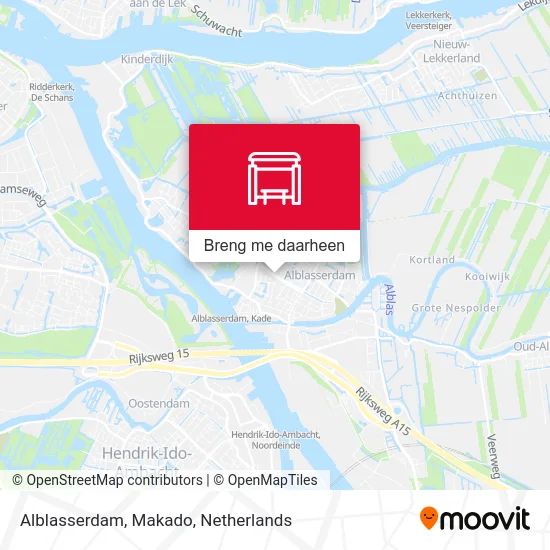 Alblasserdam, Makado kaart