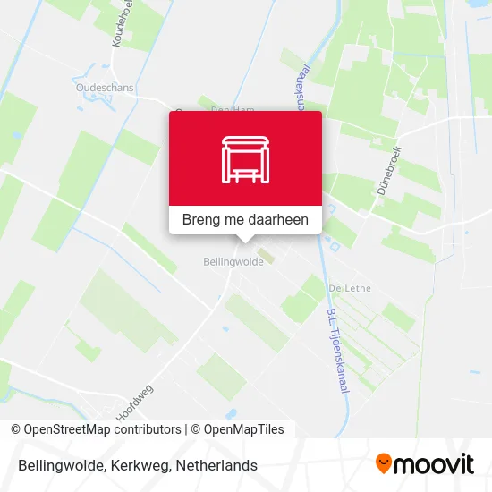 Bellingwolde, Kerkweg kaart
