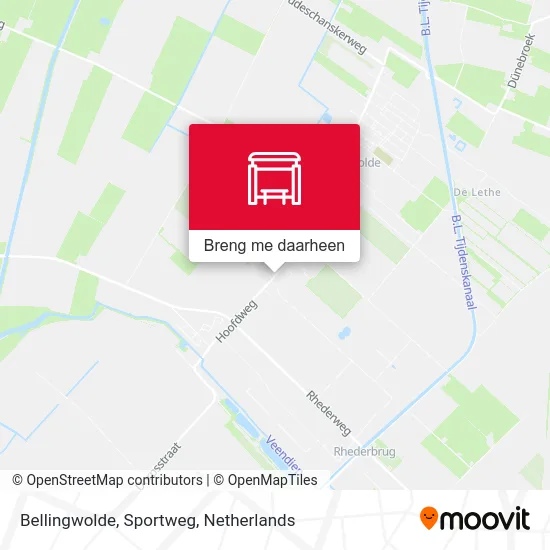 Bellingwolde, Sportweg kaart