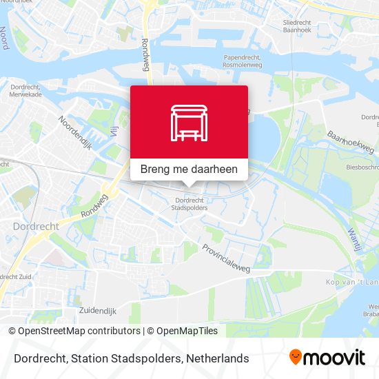 Dordrecht, Station Stadspolders kaart