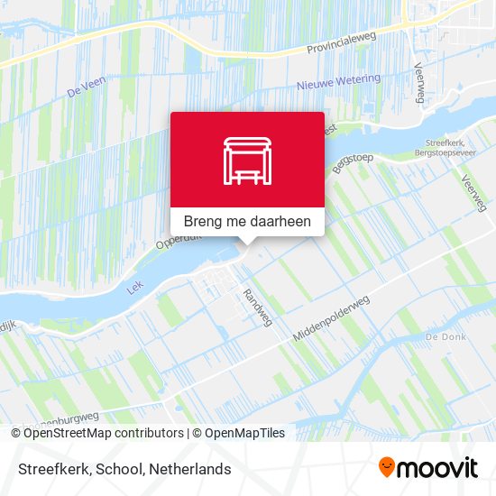 Streefkerk, School kaart