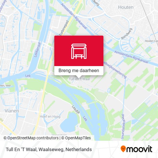 Tull En 'T Waal, Waalseweg kaart