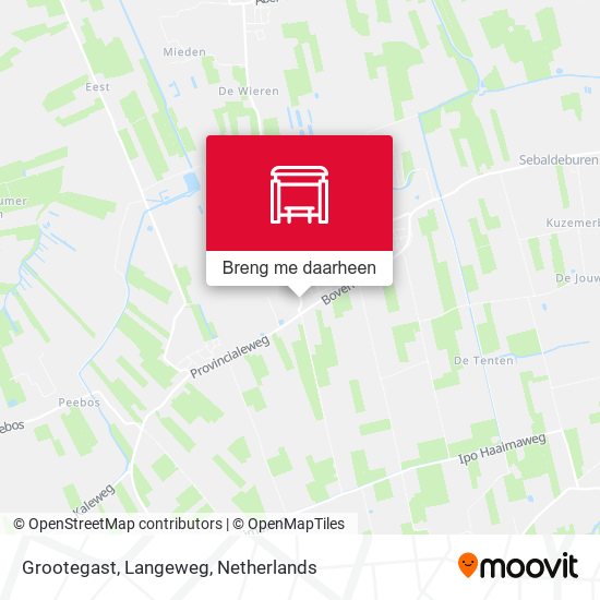 Grootegast, Langeweg kaart