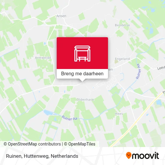 Ruinen, Huttenweg kaart
