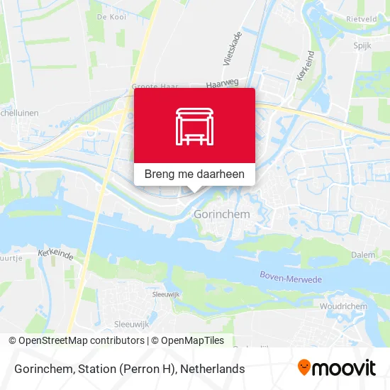Gorinchem, Station (Perron H) kaart