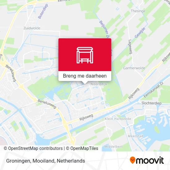 Groningen, Mooiland kaart