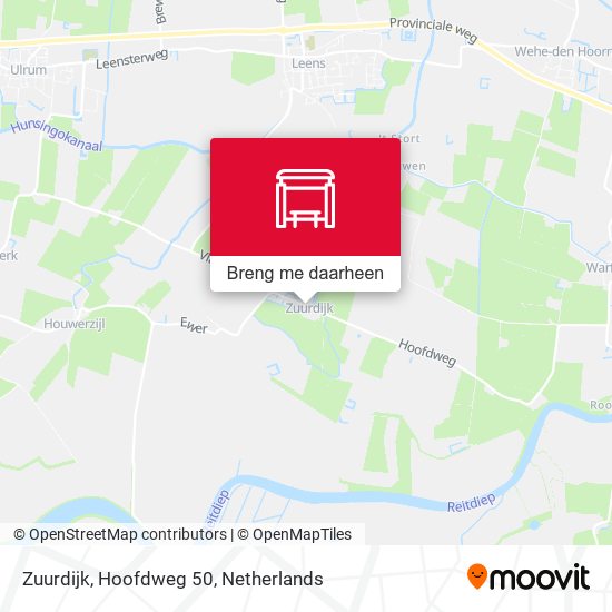 Zuurdijk, Hoofdweg 50 kaart