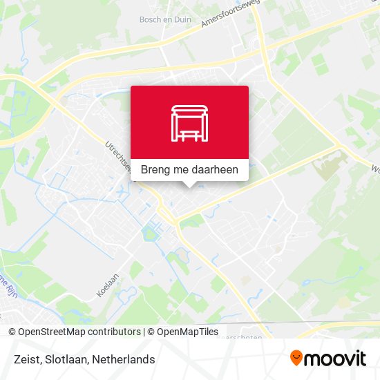 Zeist, Slotlaan kaart