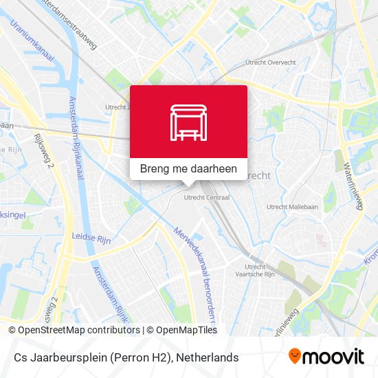 Cs Jaarbeursplein (Perron H2) kaart