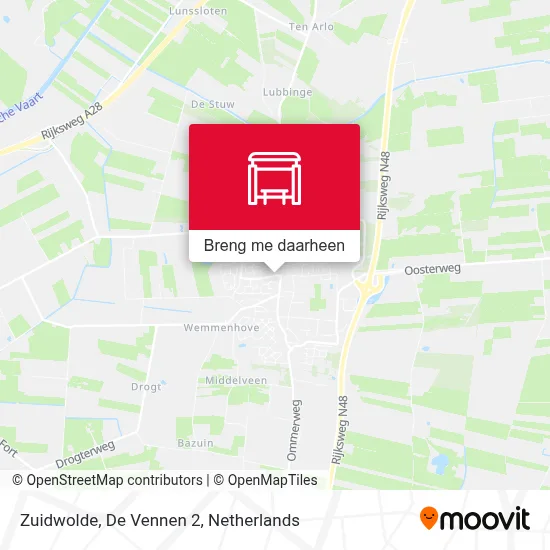 Zuidwolde, De Vennen 2 kaart