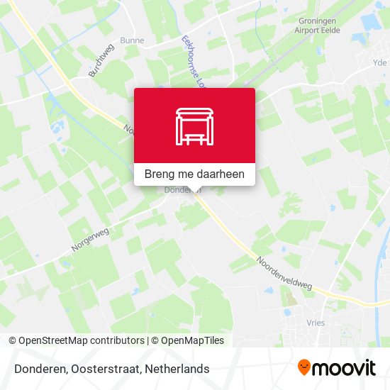 Donderen, Oosterstraat kaart