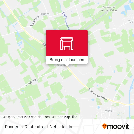 Donderen, Oosterstraat kaart