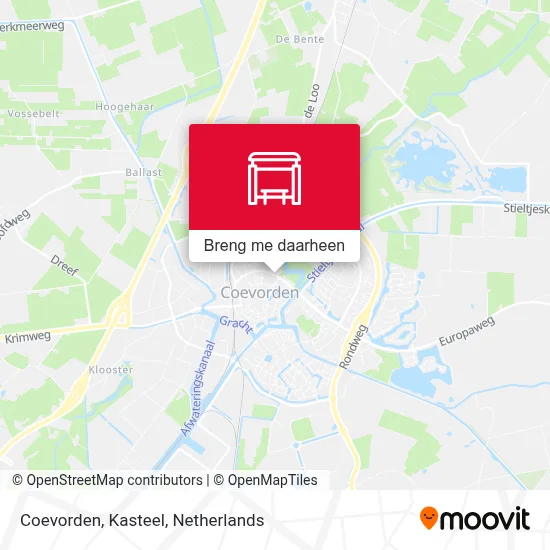 Coevorden, Kasteel kaart