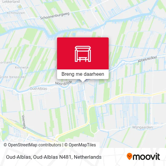 Oud-Alblas, Oud-Alblas N481 kaart