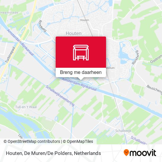 Houten, De Muren/De Polders kaart
