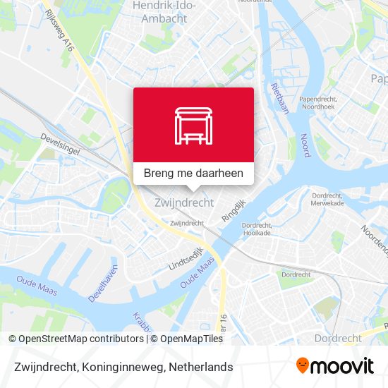 Zwijndrecht, Koninginneweg kaart