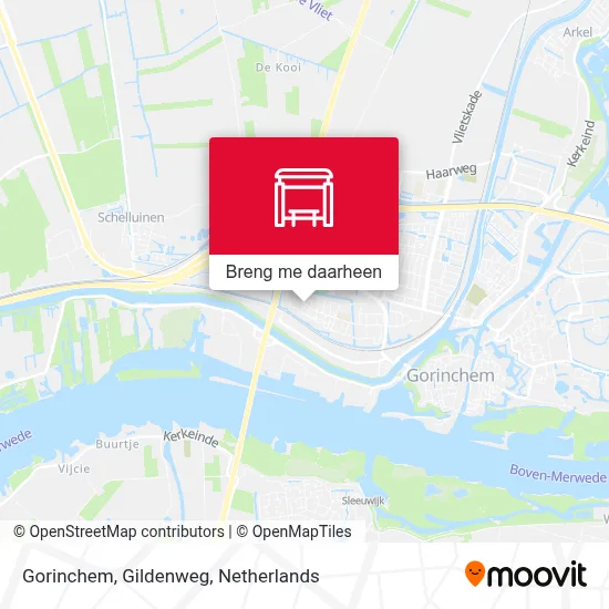 Gorinchem, Gildenweg kaart