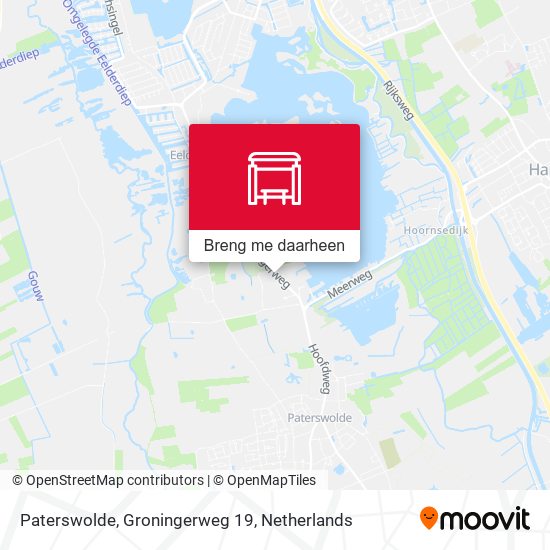 Paterswolde, Groningerweg 19 kaart