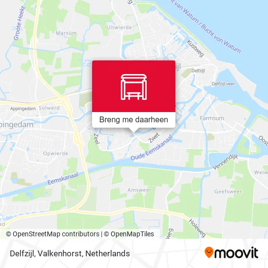 Delfzijl, Valkenhorst kaart