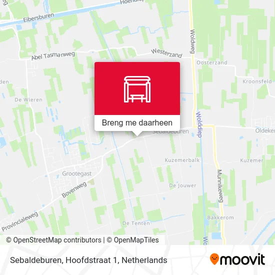 Sebaldeburen, Hoofdstraat 1 kaart