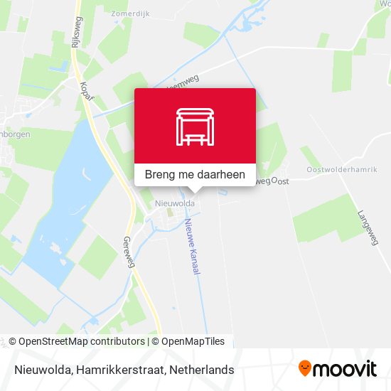 Nieuwolda, Hamrikkerstraat kaart
