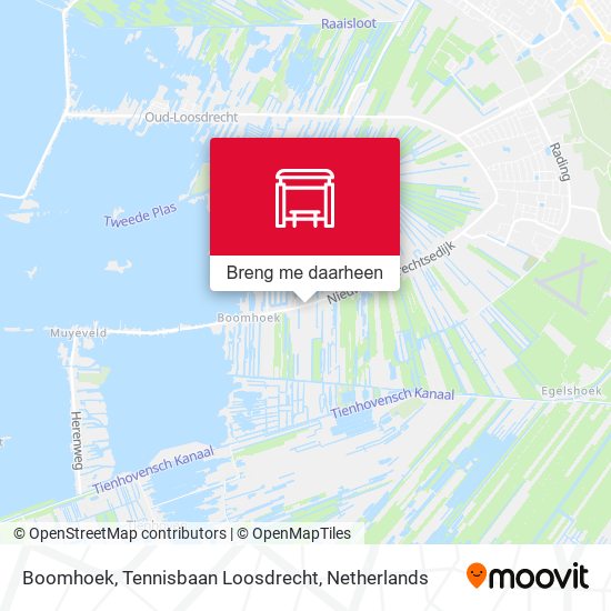 Boomhoek, Tennisbaan Loosdrecht kaart