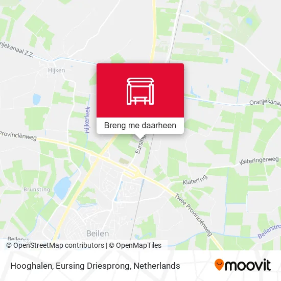 Hooghalen, Eursing Driesprong kaart