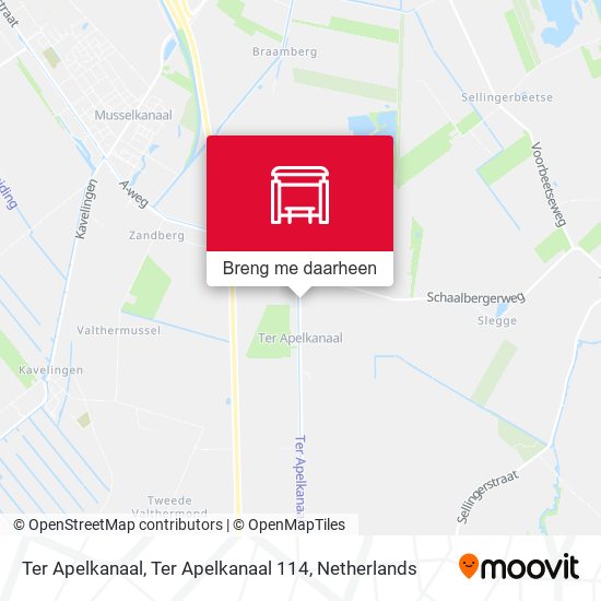 Ter Apelkanaal, Ter Apelkanaal 114 kaart