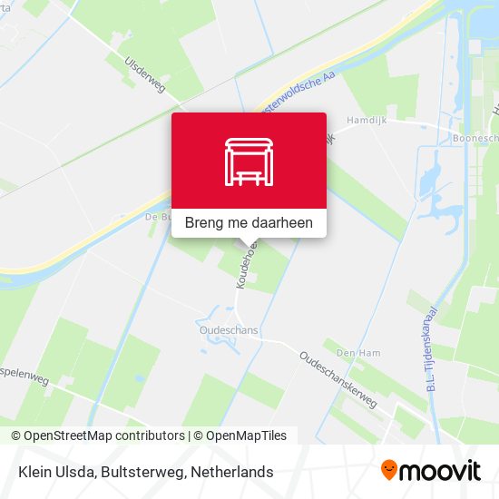 Klein Ulsda, Bultsterweg kaart