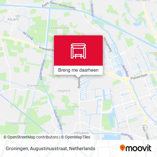 Groningen, Augustinusstraat kaart
