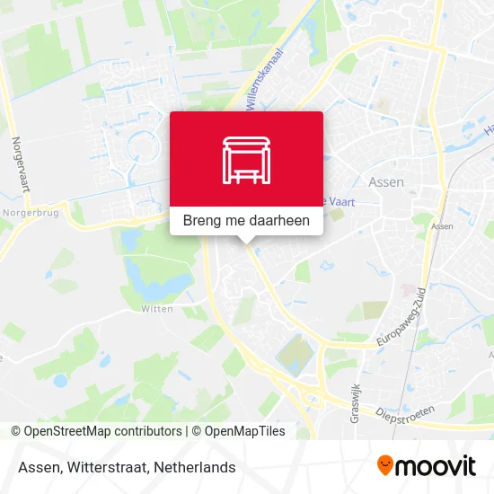 Assen, Witterstraat kaart