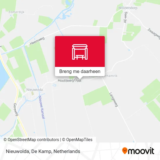 Nieuwolda, De Kamp kaart
