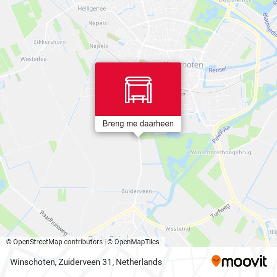 Winschoten, Zuiderveen 31 kaart