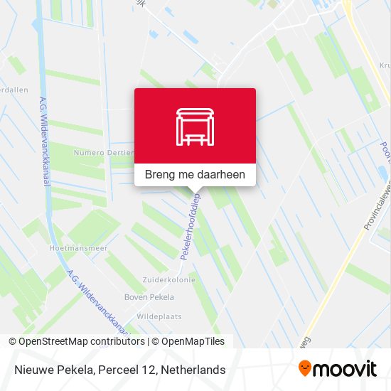 Nieuwe Pekela, Perceel 12 kaart