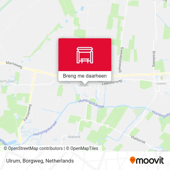 Ulrum, Borgweg kaart