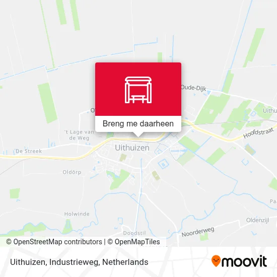 Uithuizen, Industrieweg kaart