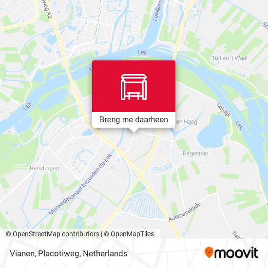 Vianen, Placotiweg kaart