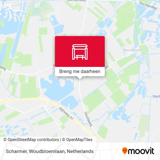 Scharmer, Woudbloemlaan kaart