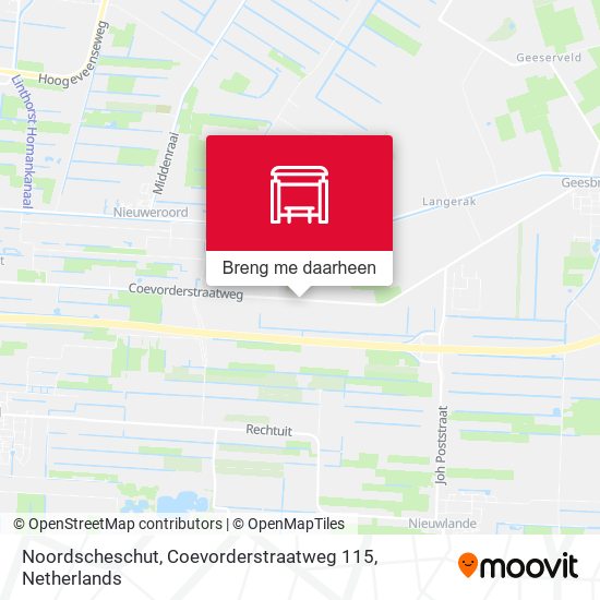 Noordscheschut, Coevorderstraatweg 115 kaart