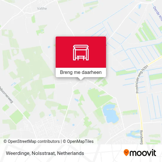 Weerdinge, Nolsstraat kaart
